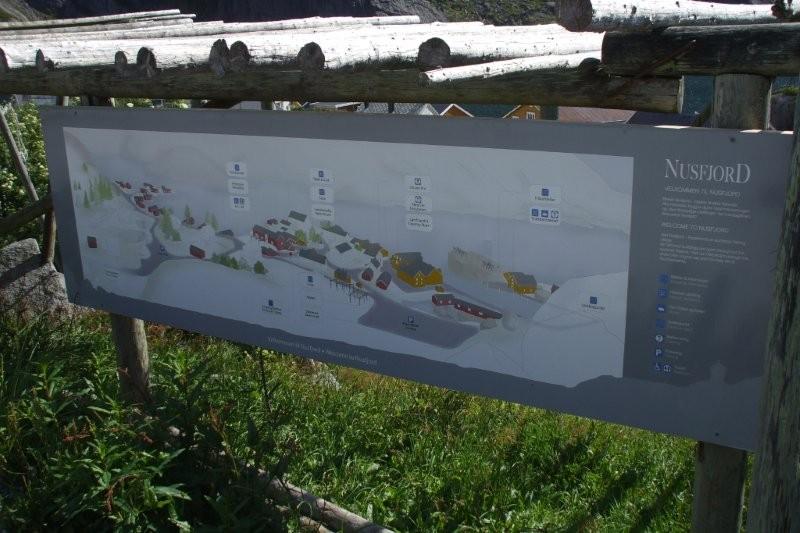 Cartina delle isole Lofoten