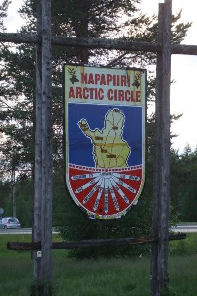 il circolo polare artico a Rovaniemi