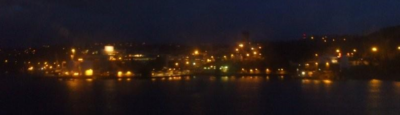 arrivo in terra scandinava al porto di Kristiansand destinazione Capo Nord