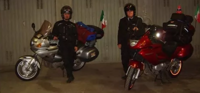 Partenza dal box di Davide per il viaggio verso il dmd