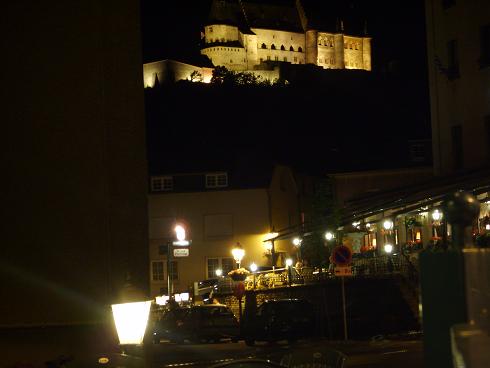vista del castello alla cena di gala