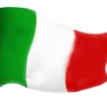 Bandierina italia sventola trasp